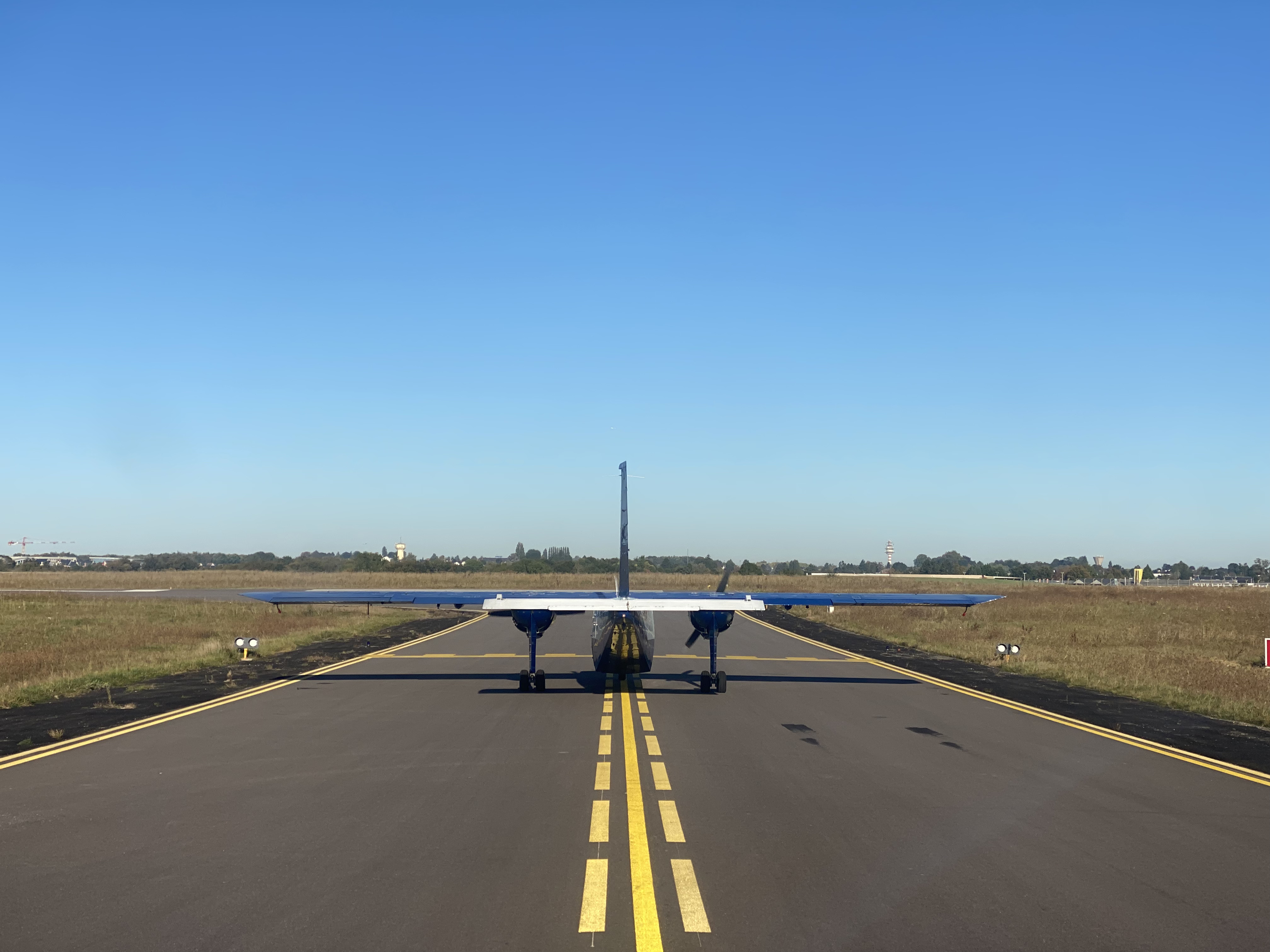 F-HSUR seen from the rear on a taxiway in Rouen